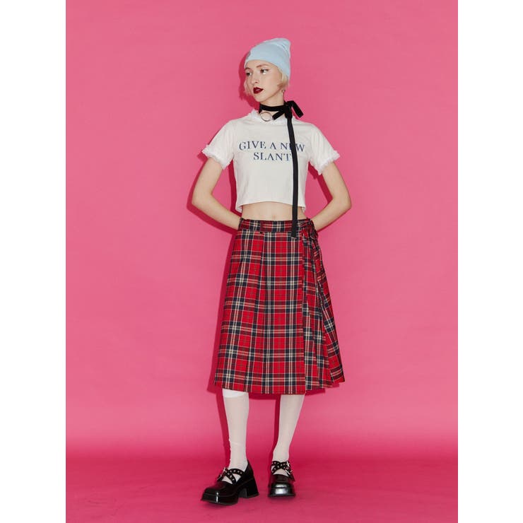 ニーレングスラッププリーツスカート | jouetie | 詳細画像7