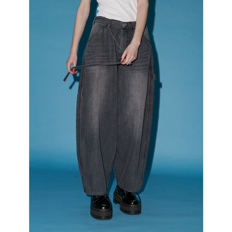 ワイドペインターデニムパンツ[品番：MKSW0057973]｜jouetie