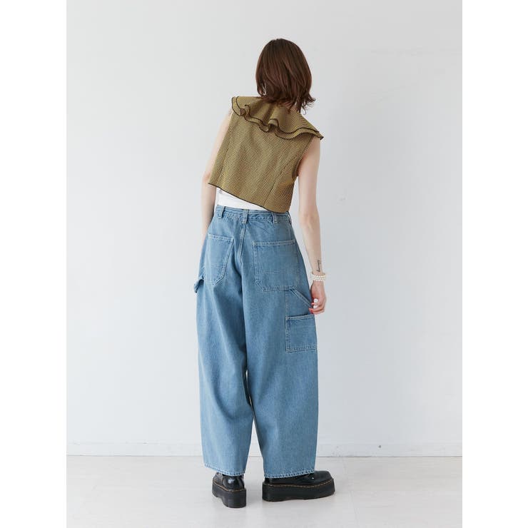 ワイドペインターデニムパンツ[品番：MKSW0057973]｜jouetie