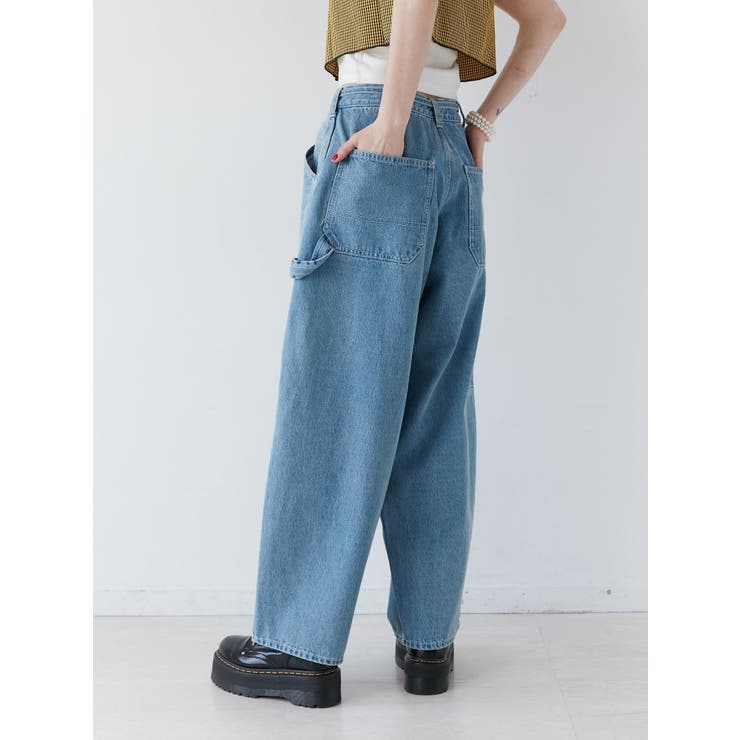 ワイドペインターデニムパンツ[品番：MKSW0057973]｜jouetie