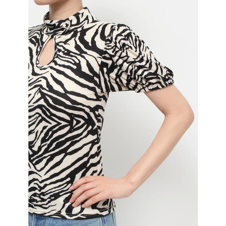 ハイネックボリュームスリーブトップス[品番：MKSW0057279]｜jouetie