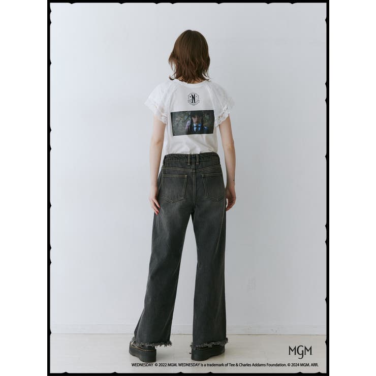 レースドッキングラグランTシャツ【コラボ】 | jouetie | 詳細画像10 