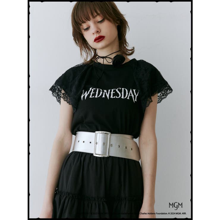 レースドッキングラグランTシャツ【コラボ】 | jouetie | 詳細画像14 