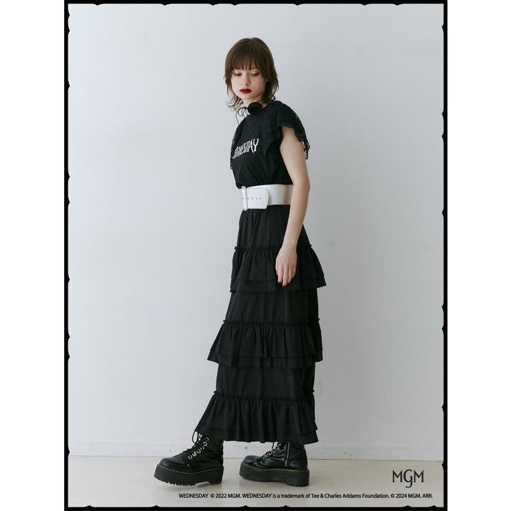 レースドッキングラグランTシャツ【コラボ】 | jouetie | 詳細画像18 