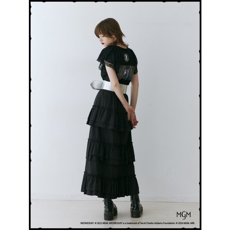 レースドッキングラグランTシャツ【コラボ】 | jouetie | 詳細画像19 