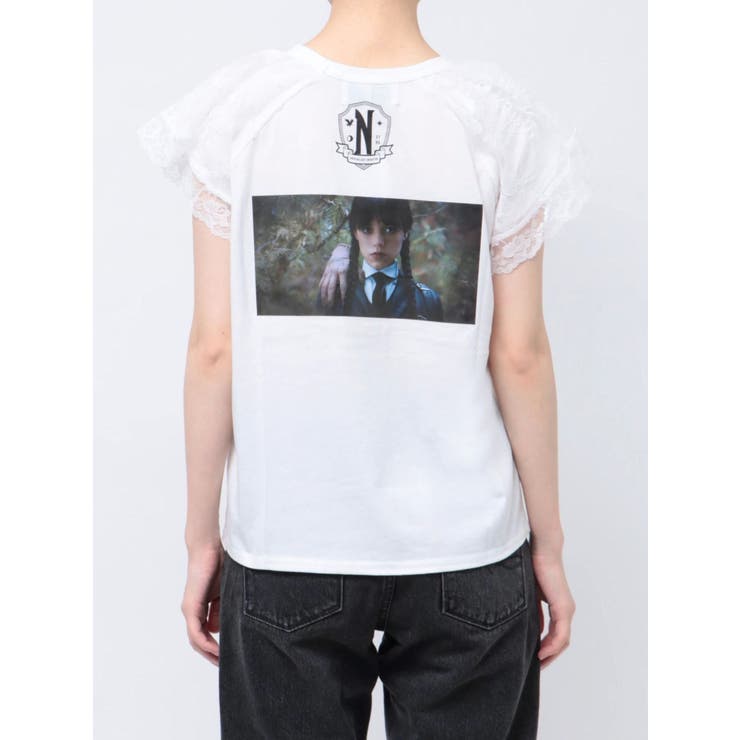 レースドッキングラグランTシャツ【コラボ】 | jouetie | 詳細画像24 