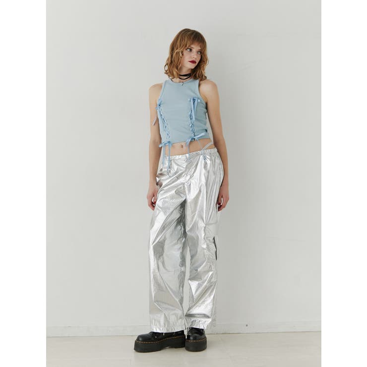 メタリックワークパンツ　jouetie メタリックワークパンツ【セットアップ対応】[品番：MKSW0057288