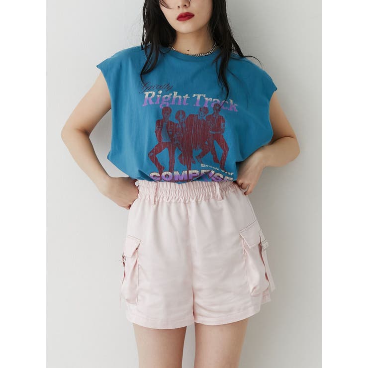 サテンキックパンツ | jouetie | 詳細画像3 