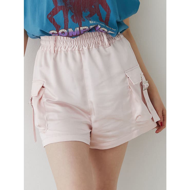 ピンク | サテンキックパンツ | jouetie