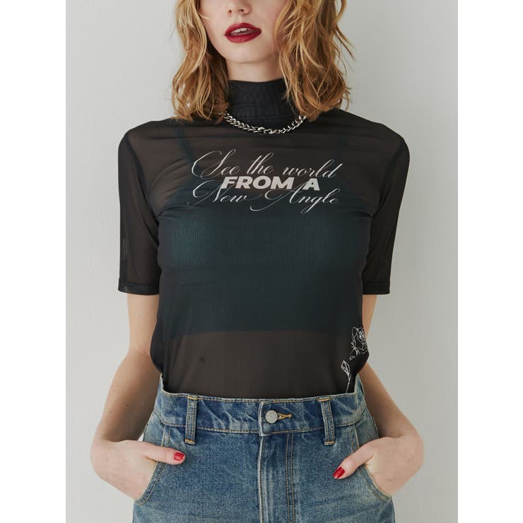 ハーフスリーブタトゥーシアートップス | jouetie | 詳細画像10 