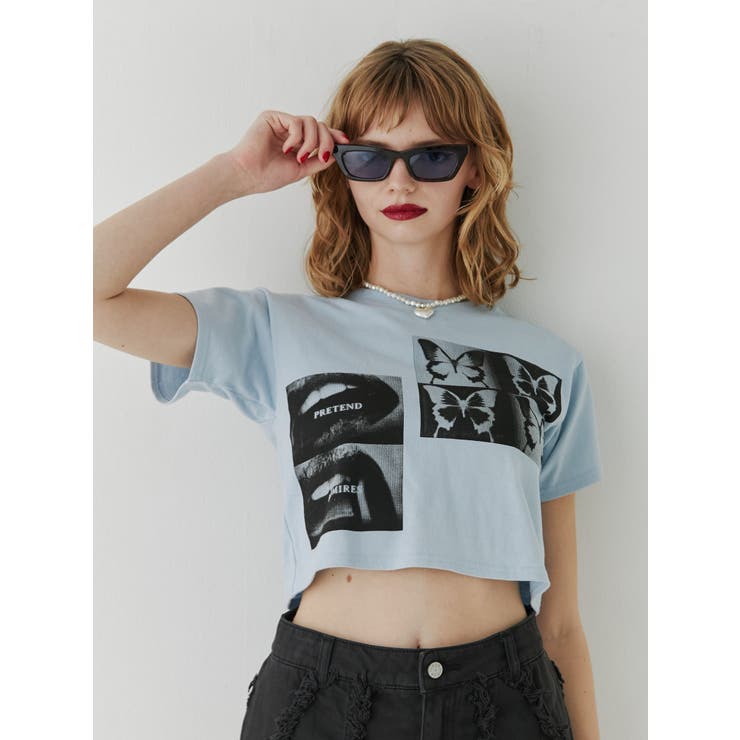 ネガフォトクロップドTシャツ | jouetie | 詳細画像12 