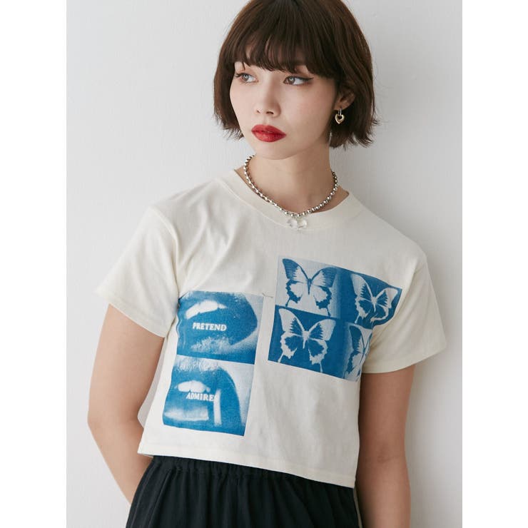 ネガフォトクロップドTシャツ | jouetie | 詳細画像18 