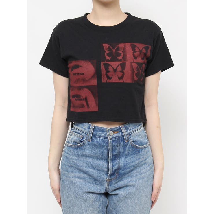 ネガフォトクロップドTシャツ | jouetie | 詳細画像24 