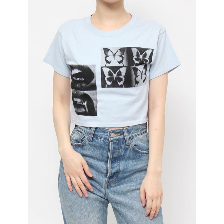 ネガフォトクロップドTシャツ | jouetie | 詳細画像36 