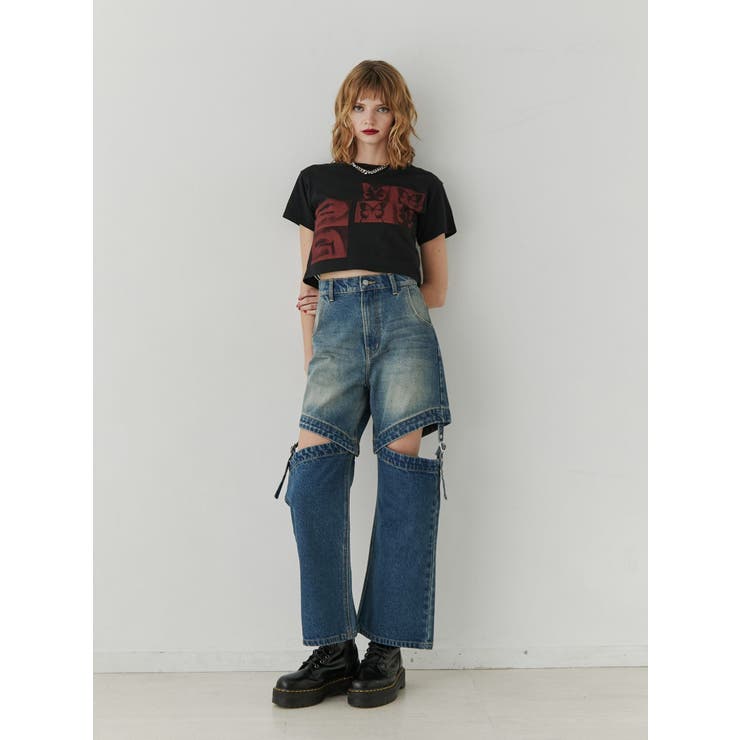 ネガフォトクロップドTシャツ | jouetie | 詳細画像6 