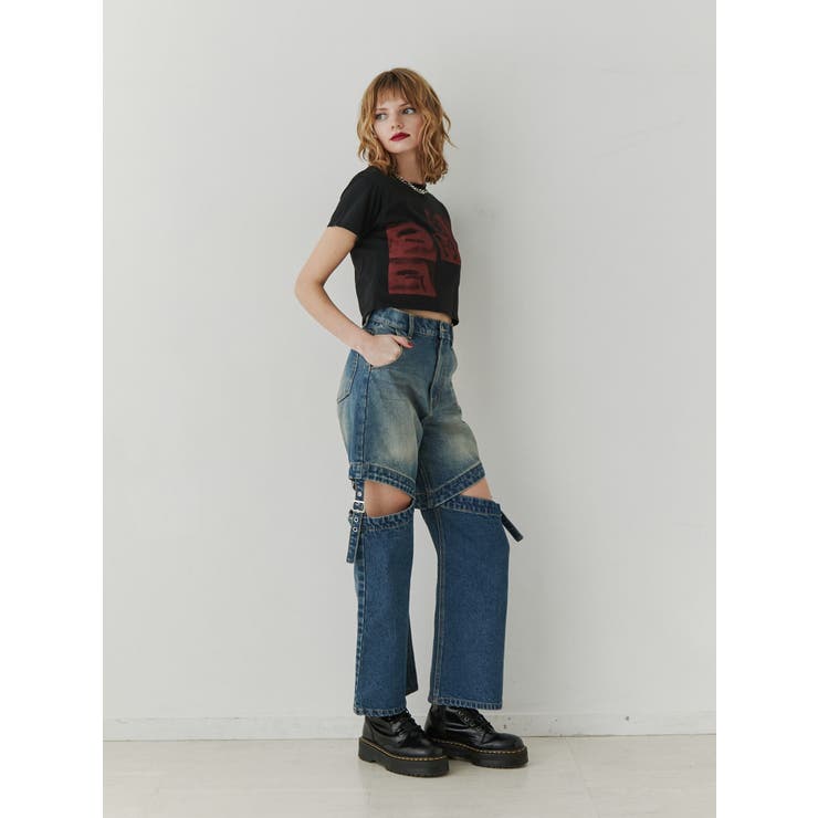 ネガフォトクロップドTシャツ | jouetie | 詳細画像7 