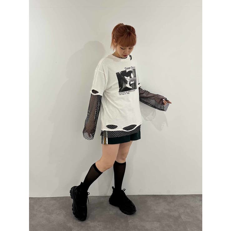 ダメージフォトBIG Tシャツ[品番：MKSW0057298]｜jouetie（ジュエティ