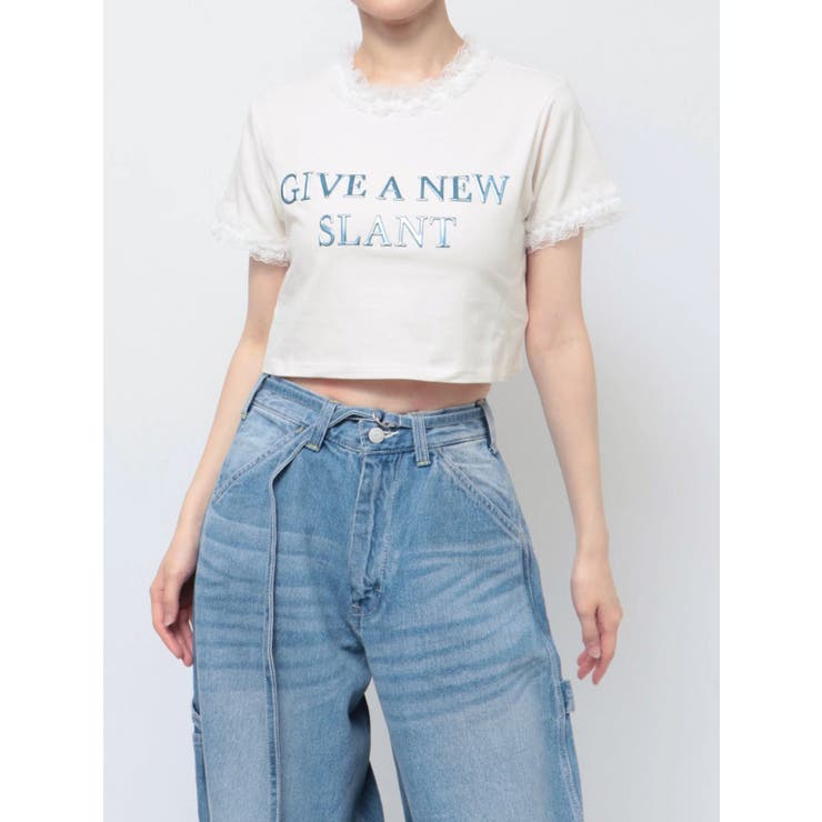 メタルロゴレースフィットTシャツ | jouetie | 詳細画像27 