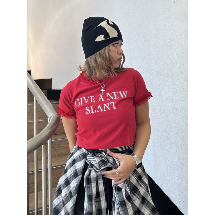 ネイビー レースフリル Tシャツ 肩開きフリルTシャツ 2024春夏 ｜子供服&ベビー服 ブランシェス