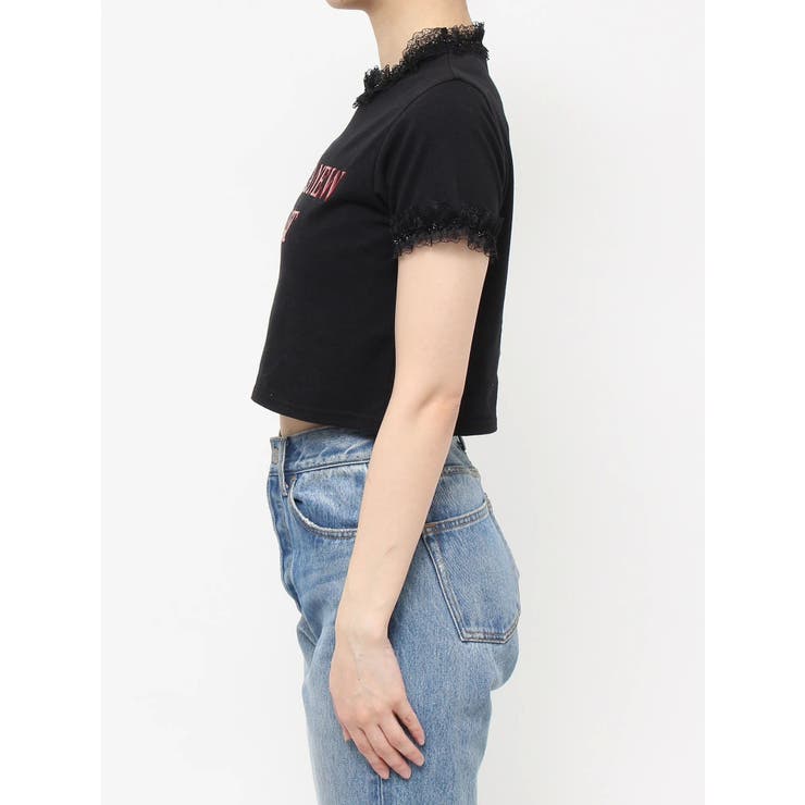 メタルロゴレースフィットTシャツ | jouetie | 詳細画像39 