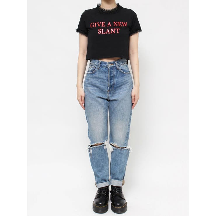 メタルロゴレースフィットTシャツ | jouetie | 詳細画像45 