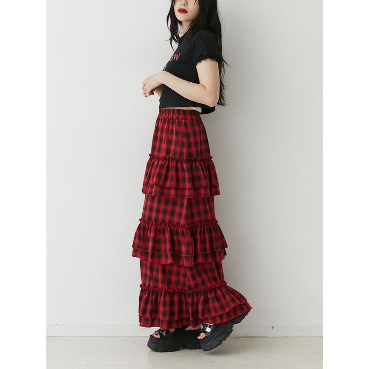 メタルロゴレースフィットTシャツ | jouetie | 詳細画像6 