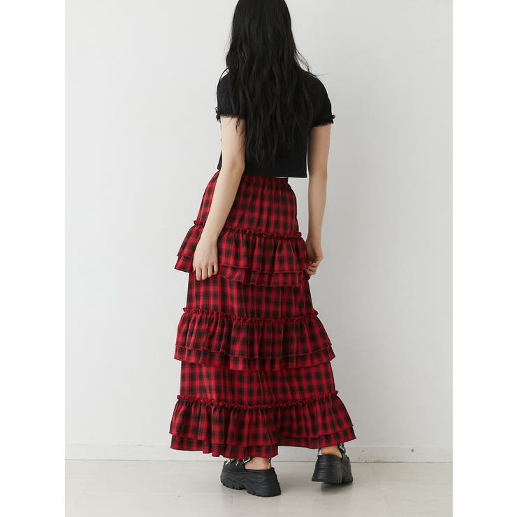 メタルロゴレースフィットTシャツ | jouetie | 詳細画像7 