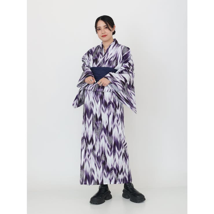 矢羽根柄浴衣セット[品番：MKSW0058941]｜jouetie（ジュエティ