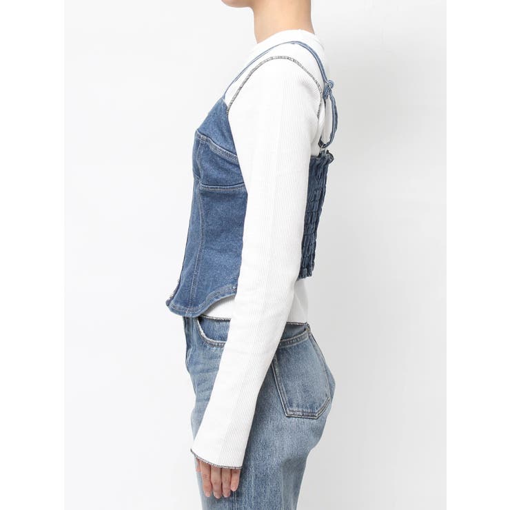 コルセットライクデニムビスチェ | jouetie | 詳細画像18 