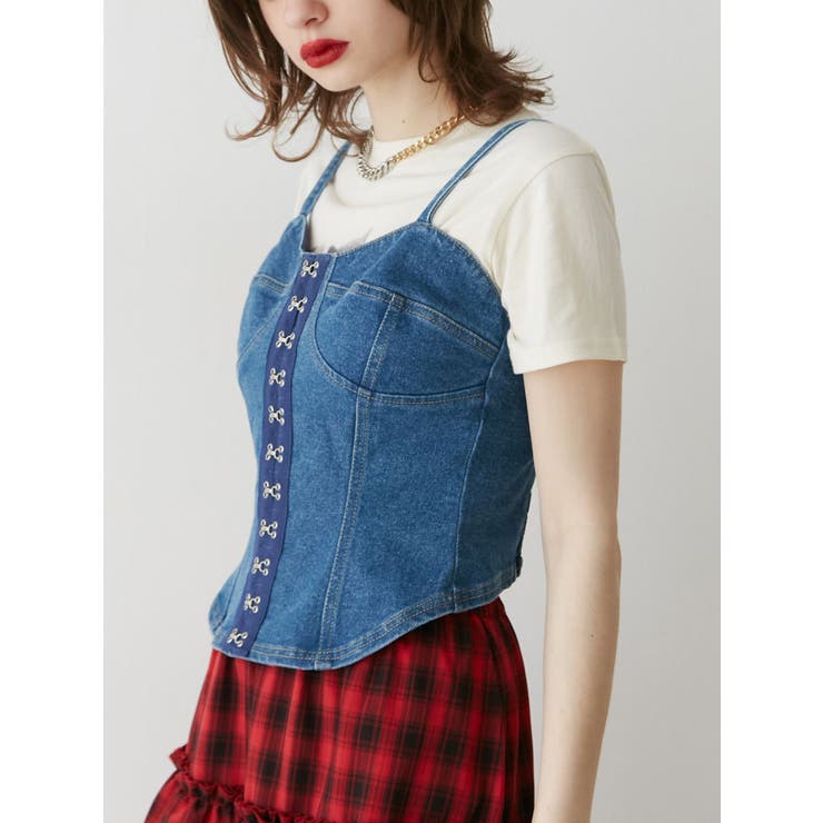 コルセットライクデニムビスチェ | jouetie | 詳細画像3 