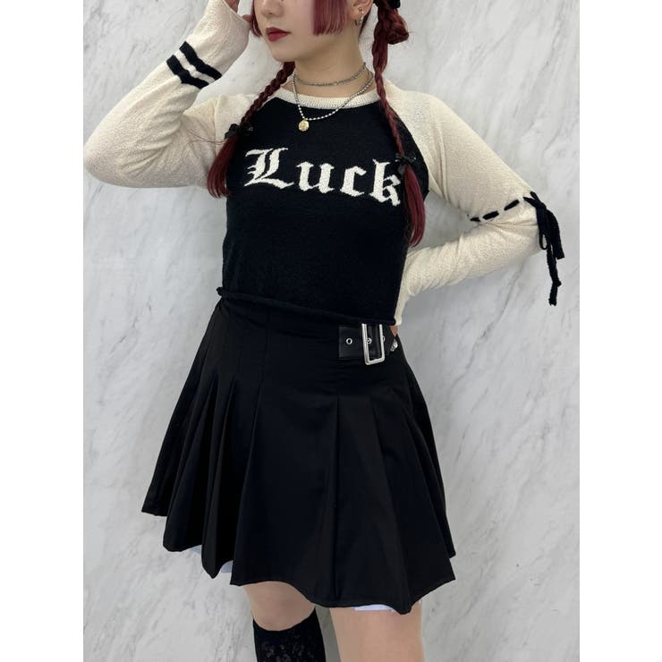 ダブルプリーツミニスカート[品番：MKSW0059154]｜jouetie