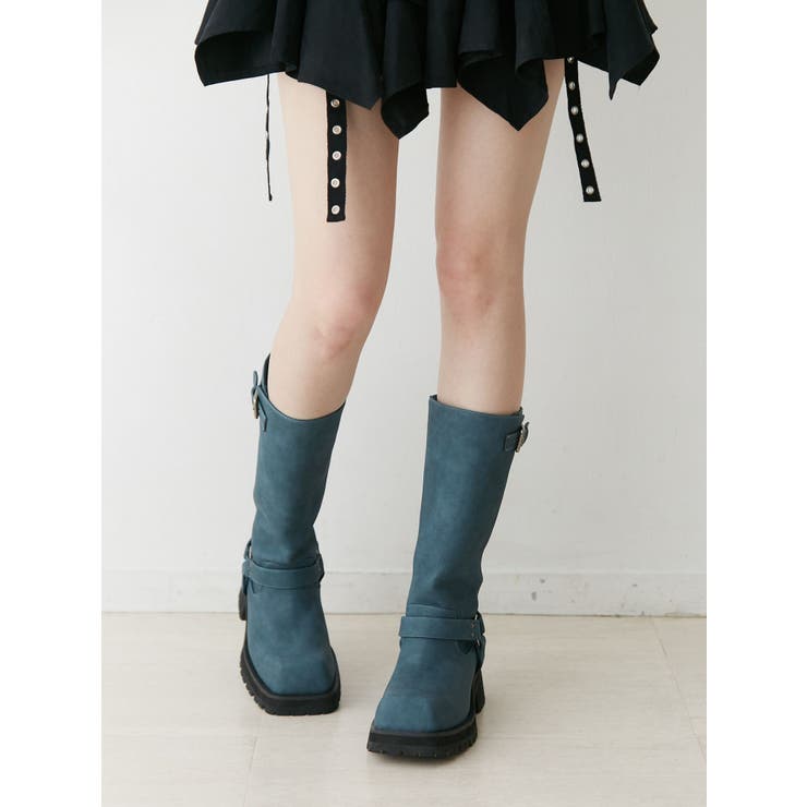 jouetie スクエアトゥエンジニアブーツ Lサイズ スクエアトゥエンジニアブーツ（ブーツ）｜jouetie（ジュエティ