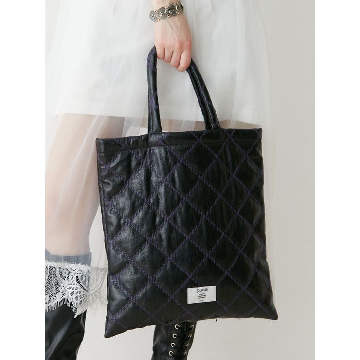 メタリックキルティングトートBAG[品番：MKSW0058320]｜jouetie