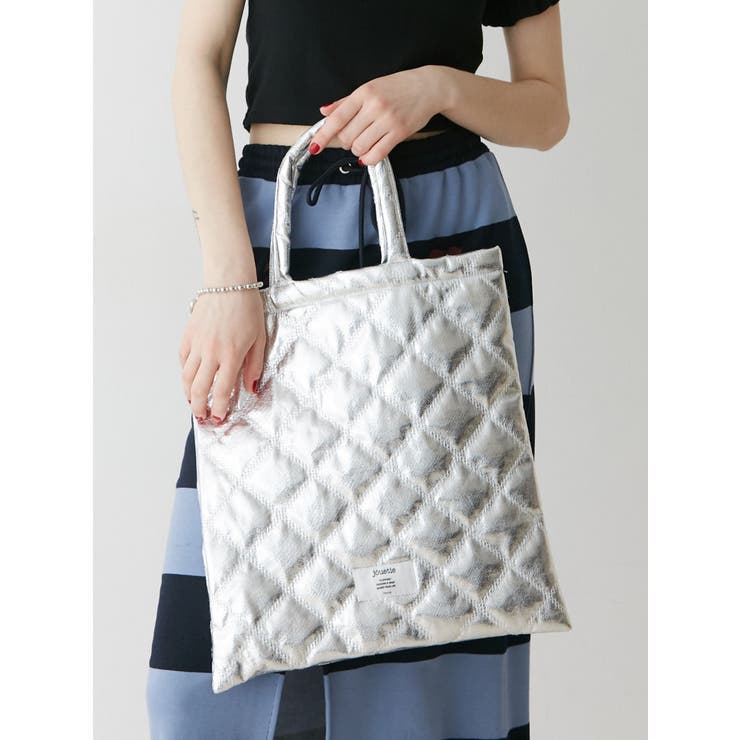 メタリックキルティングトートBAG[品番：MKSW0058320]｜jouetie