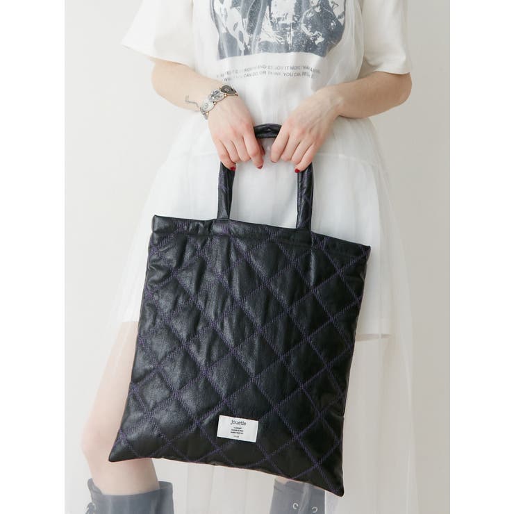 メタリックキルティングトートBAG[品番：MKSW0058320]｜jouetie