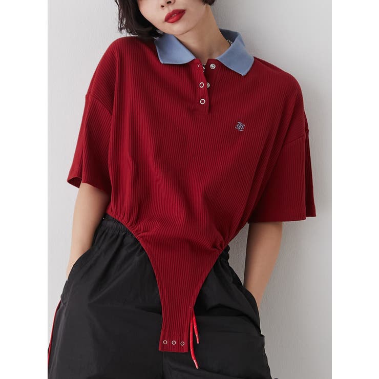 ボディースーツポロトップス | jouetie | 詳細画像3 