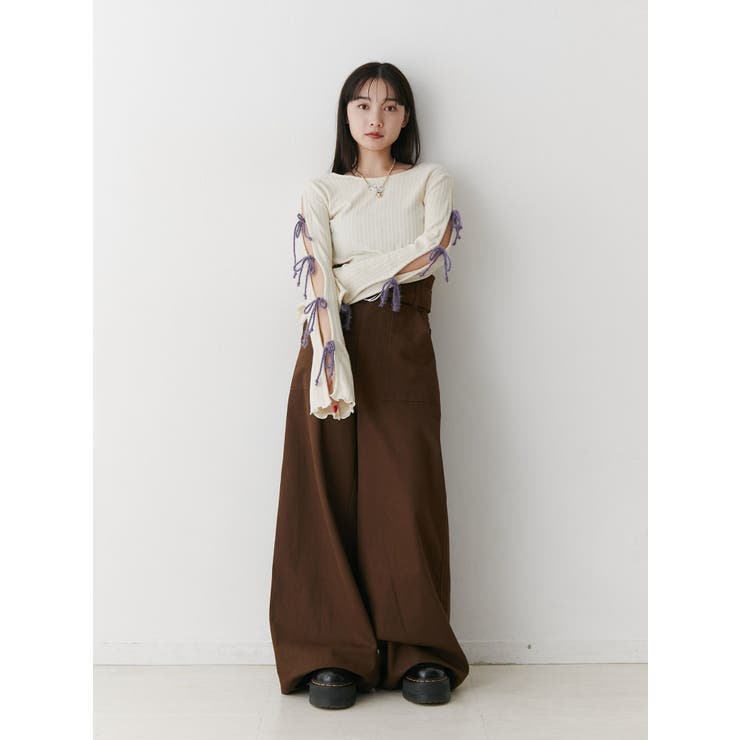 ラメリボンニットトップス | jouetie | 詳細画像22