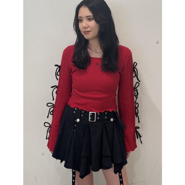 ラメリボンニットトップス | jouetie | 詳細画像23