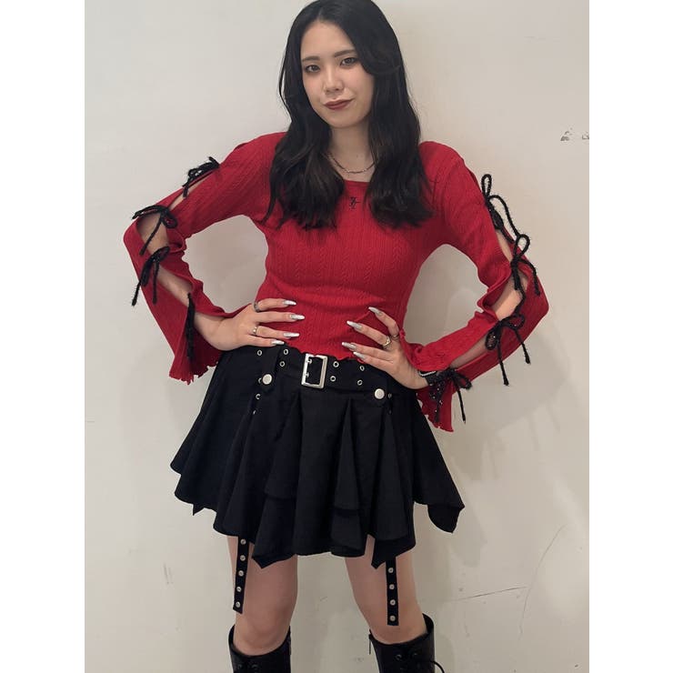 ラメリボンニットトップス | jouetie | 詳細画像25