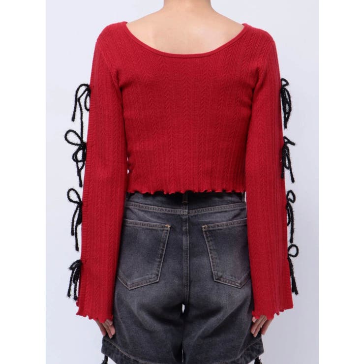 ラメリボンニットトップス | jouetie | 詳細画像37