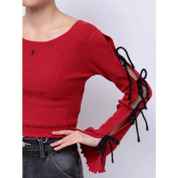 ラメリボンニットトップス | jouetie | 詳細画像39