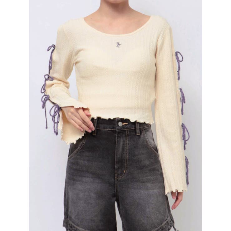 ラメリボンニットトップス | jouetie | 詳細画像47