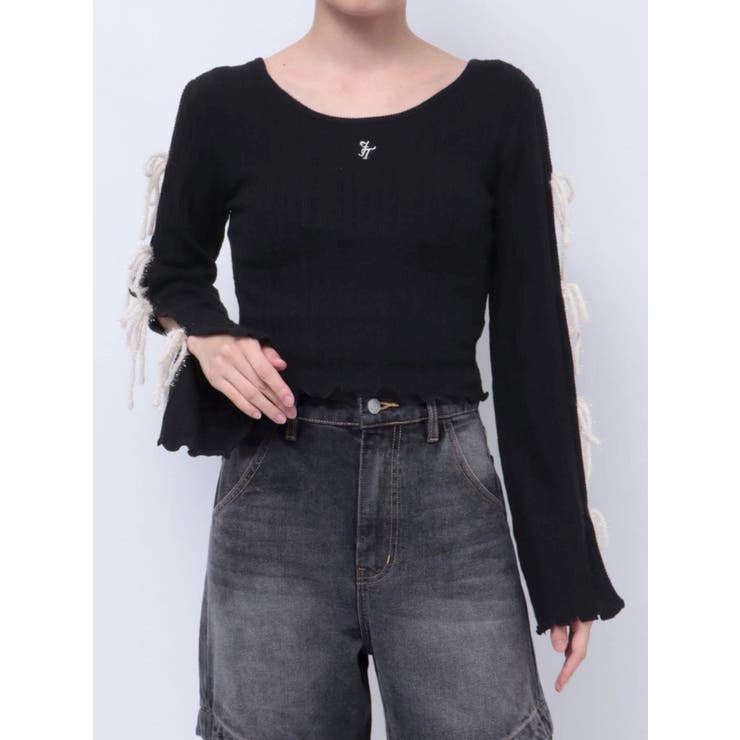 ラメリボンニットトップス | jouetie | 詳細画像48