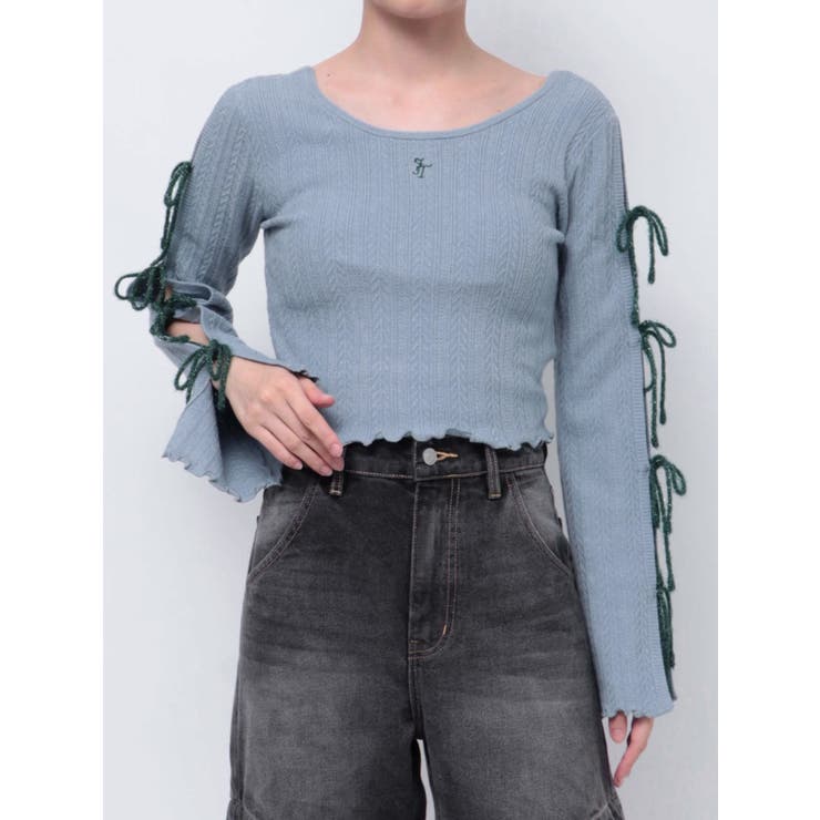 ラメリボンニットトップス | jouetie | 詳細画像49