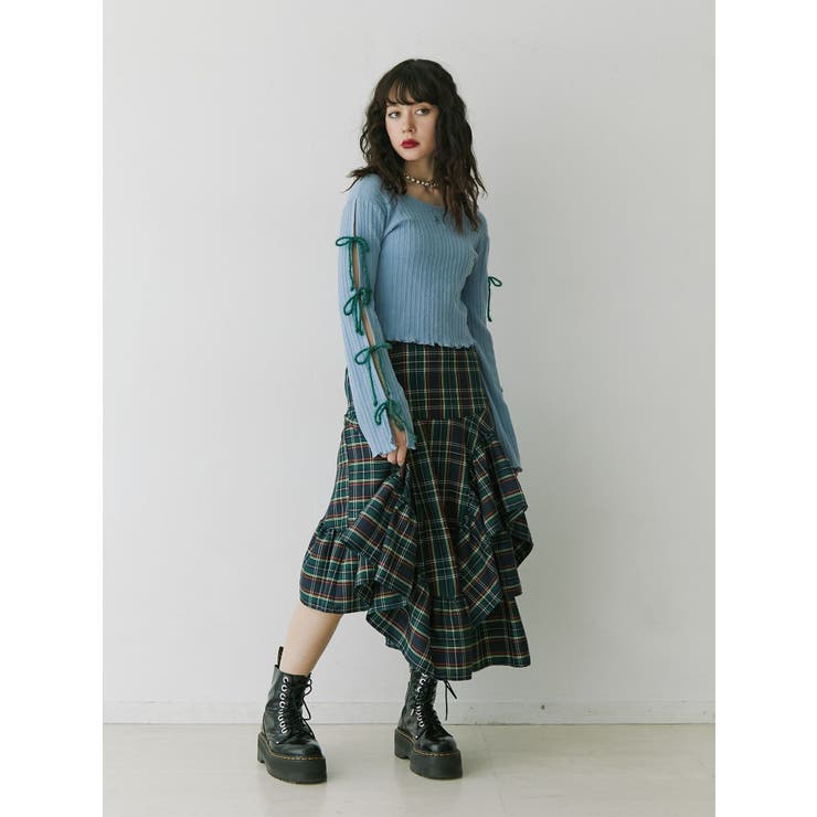 ラメリボンニットトップス | jouetie | 詳細画像7