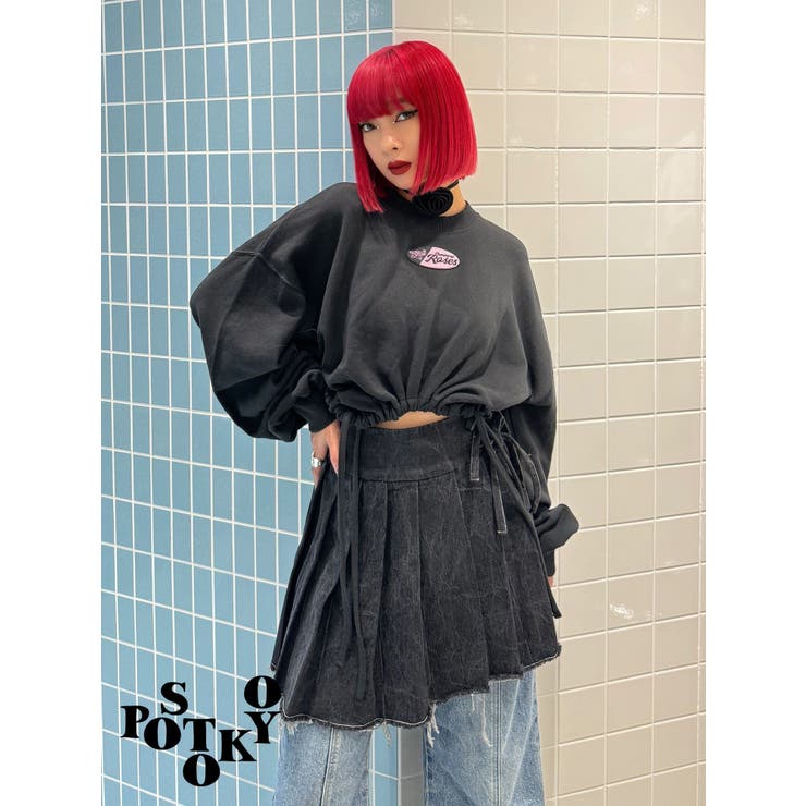 Something ×PosTokyo】Drost hem Tops[品番：MKSW0060840