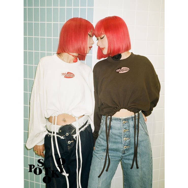 Something ×PosTokyo】Drost hem Tops[品番：MKSW0060840