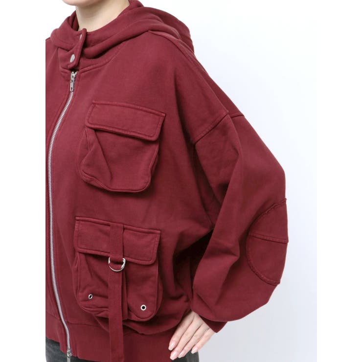 ポケットデザインZIPフーディー[品番：MKSW0059891]｜jouetie（ジュエティ ）のレディースファッション通販｜SHOPLIST（ショップリスト）