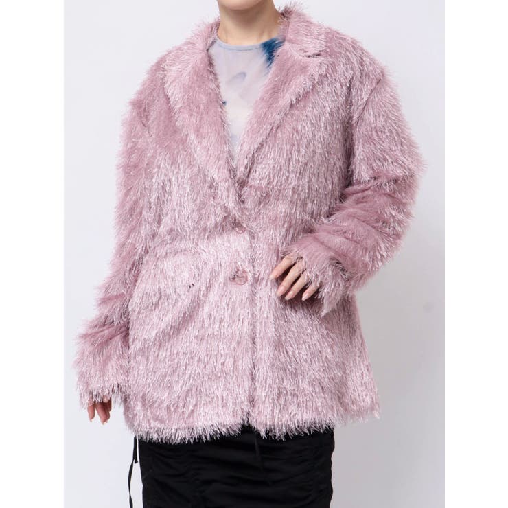 フリンジジャガードジャケット【セットアップ対応】 | jouetie | 詳細画像32 