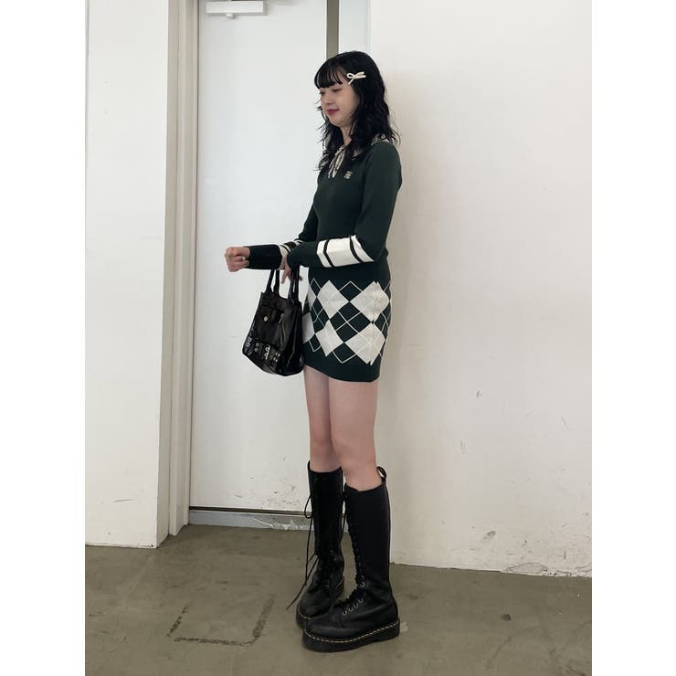 ニットポロフィットミニワンピース | jouetie | 詳細画像10 